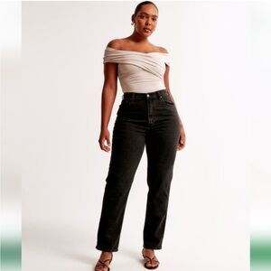 Abercrombie Ultra High Rise Straight Jeans Curve Love